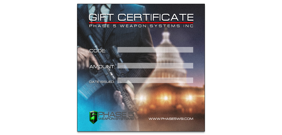 Phase 5 WSI Gift Certificate