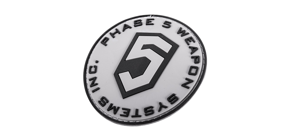 Phase 5™ 3D PVC Patch - Grey Circle logo