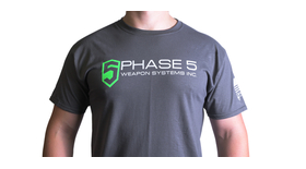 P5 Horizontal Logo T-Shirt - Charcoal Grey